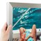 ArtToFrames 8x10 Inch Picture Frame, This 1.25 Inch Custom MDF Poster Frame is Available in Multiple Colors, Great for Your Art or Photos - Comes with Regular Glass and Corrugated Backing (WOM46-8x10)